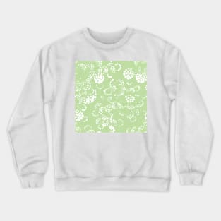 Tea Green Batik Crewneck Sweatshirt